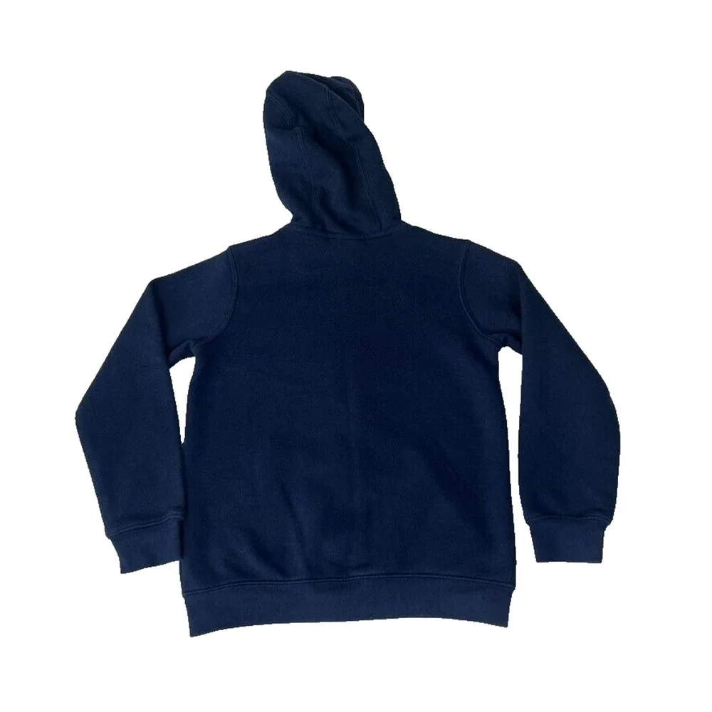 Seattle Seahawks Sweater Youth Small 8 Blue Full Zip Hooded Kangaroo Pockets